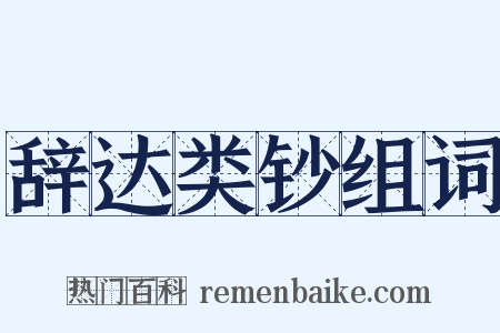 辞达类钞组词是什么意思的图片